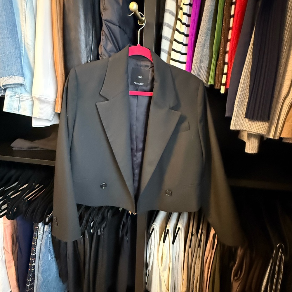 Mango cropped  Cropped Blazer